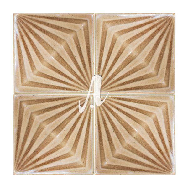 [DSC-2608-45671] Gạch vuông 3D 14x14 nâu nhạt