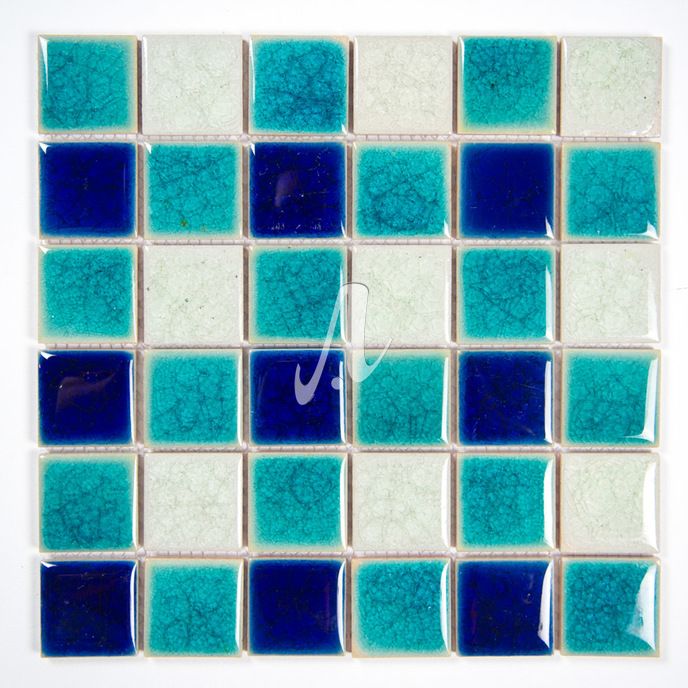 [DSC-2608-70519] Gạch mosaic bể bơi trộn xanh trắng 5x5