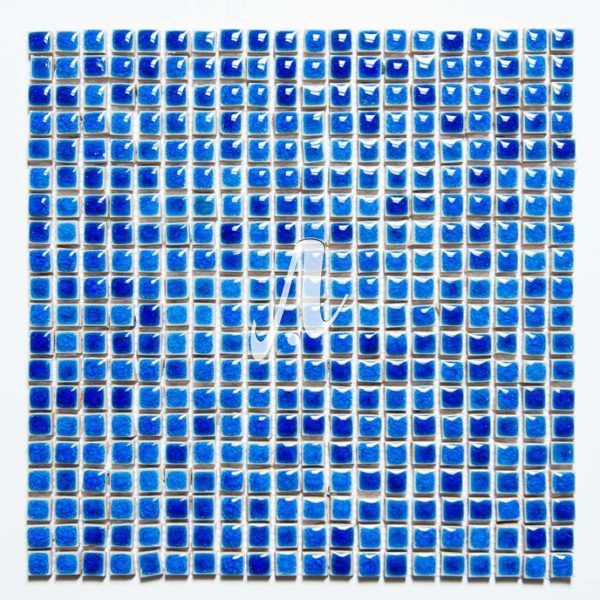 [DSC-2608-59075] Gạch mosaic bể bơi xanh coban 1x1