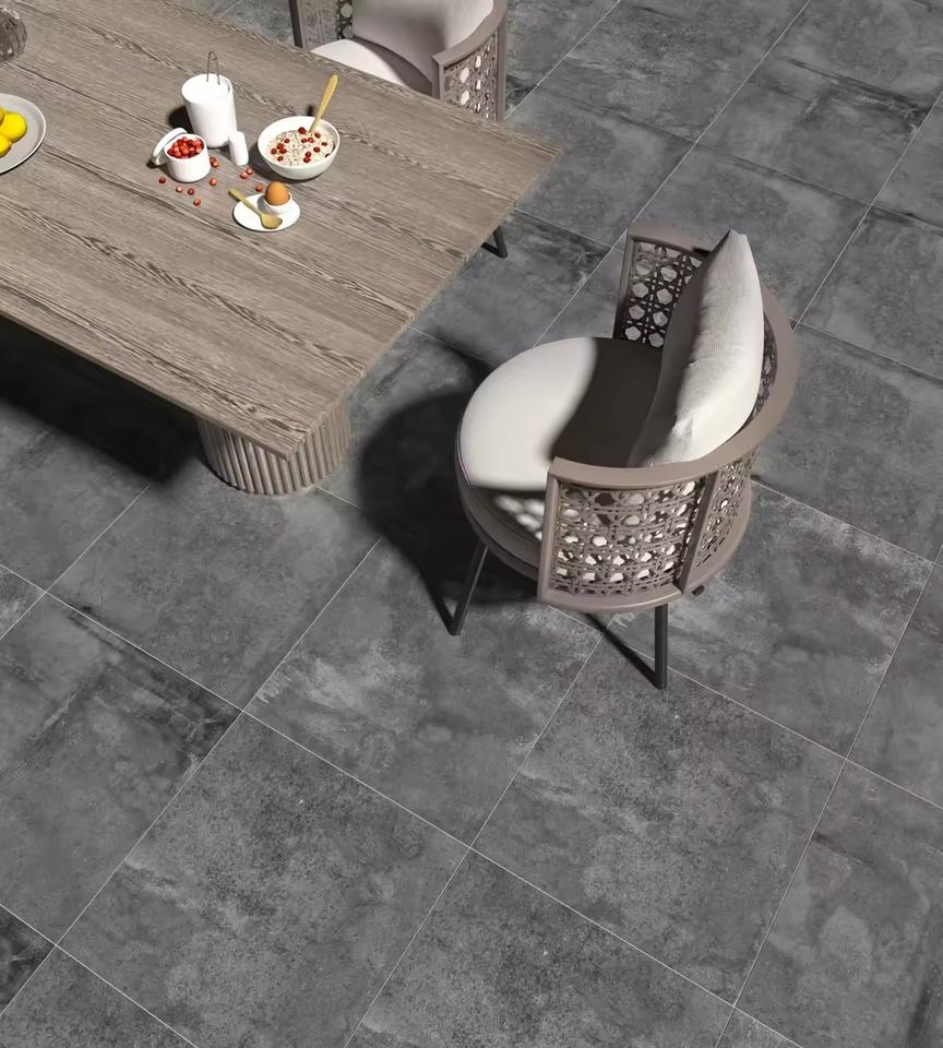[DSC-2607-62929] Gạch mosaic sàn ceramic chống trơn ngoài trời vân đá 600x600mm