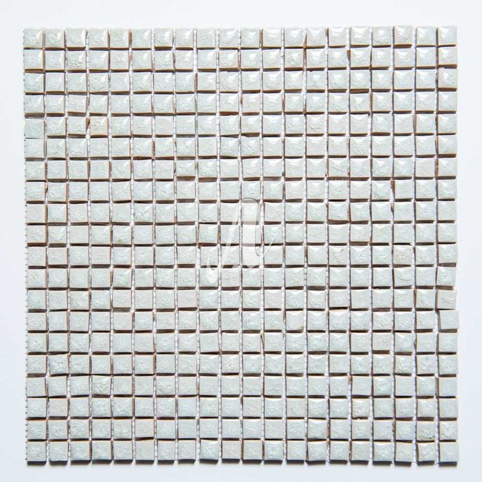 [DSC-2608-42399] Gạch mosaic vuông trắng kem 1x1