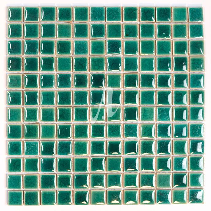 [DSC-2608-68216] Gạch mosaic vuông xanh lục bảo 2.3x2.3