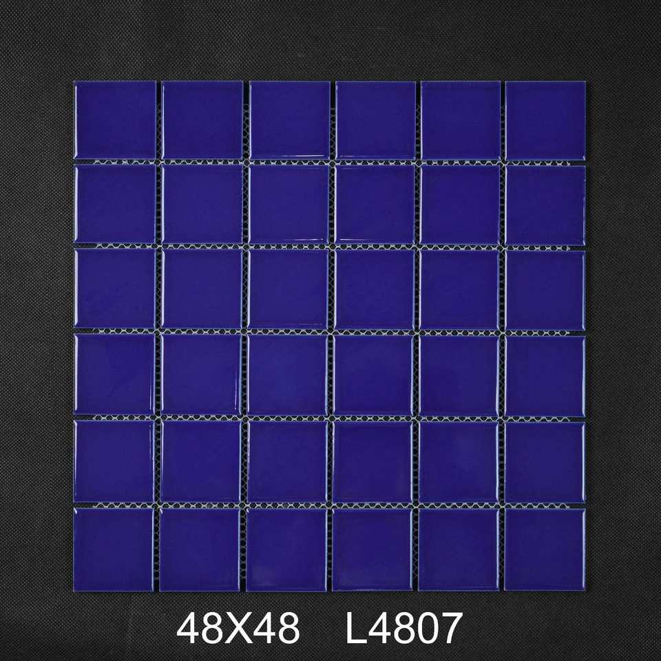 [DSC-2607-84672] Gạch Mosaic Gốm Sứ 48x48mm YUQILIN - Bể Bơi Ngoài Trời Sang Trọng