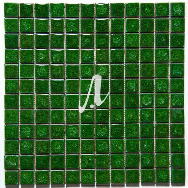 [DSC-2608-89387] Gạch mosaic vuông xanh lá đậm 2.3x2.3