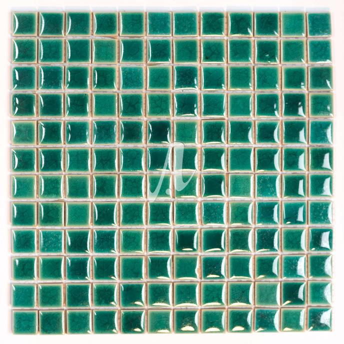 [DSC-2608-86303] Gạch mosaic vuông trộn màu xanh lục bảo 2.3x2.3