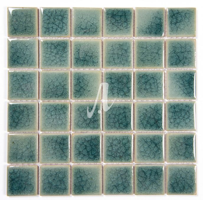 [DSC-2608-87948] Gạch mosaic vuông xanh ghi 5x5