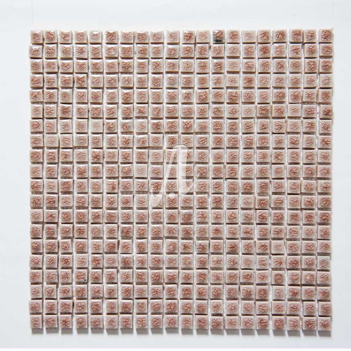 [DSC-2608-72862] Gạch mosaic vuông nâu hồng 1x1