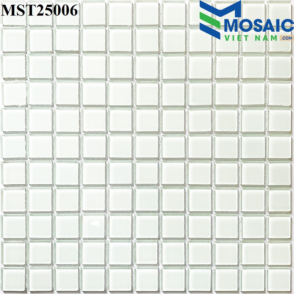 [DSC-2608-88931] Gạch Mosaic (MST48006:25X25) TRẮNG MST 25006