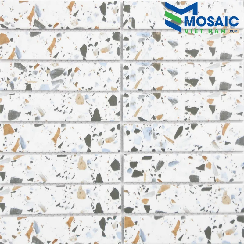 [DSC-2608-94068] Gạch Mosaic Gốm thẻ Men Bóng 32.5x145mm MGTT049