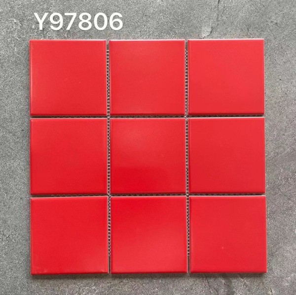 [DSC-2608-68692] GẠCH MOSAIC VUÔNG ĐỎ Y97806