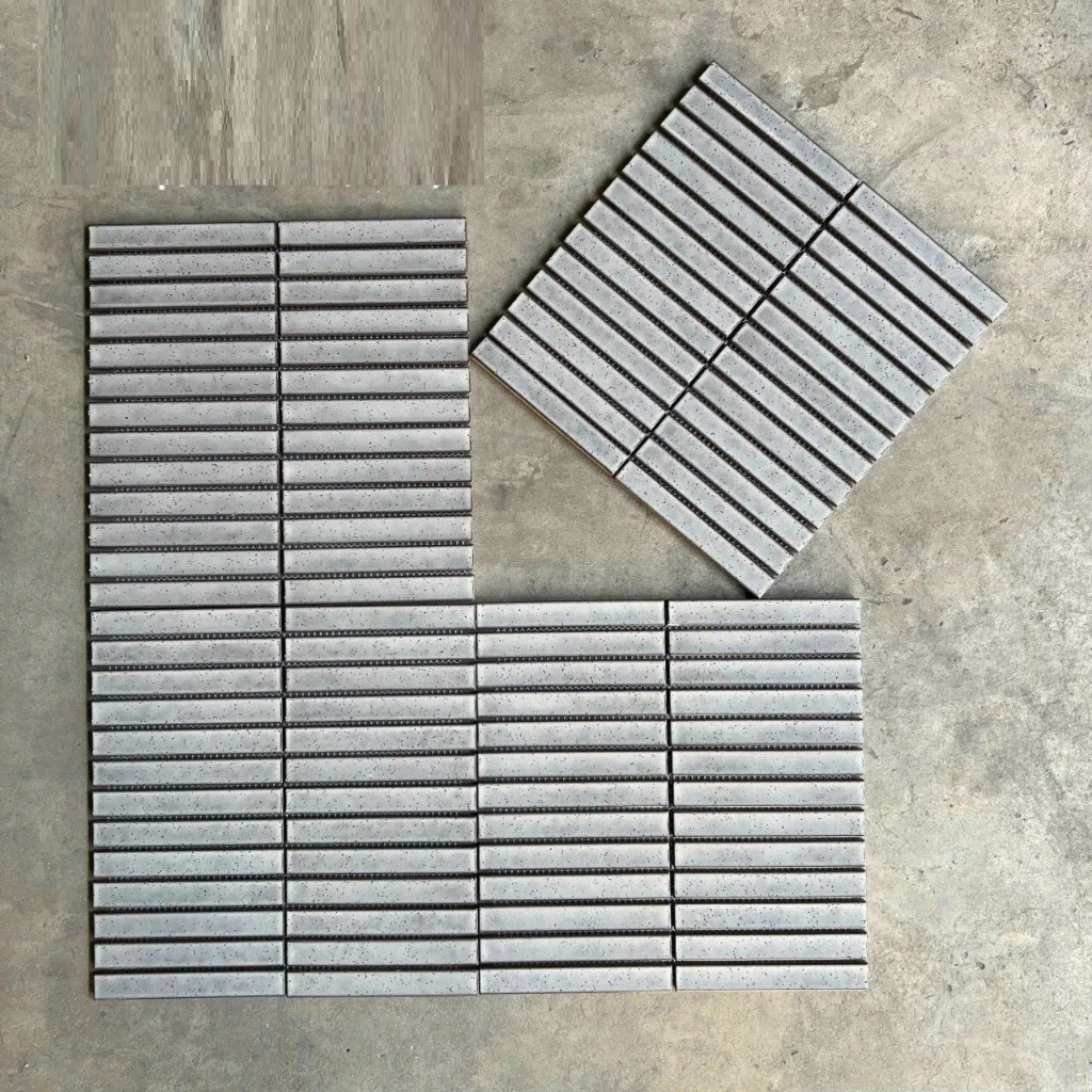 [DSC-2608-40909] Gạch mosaic muối tiêu màu xám
