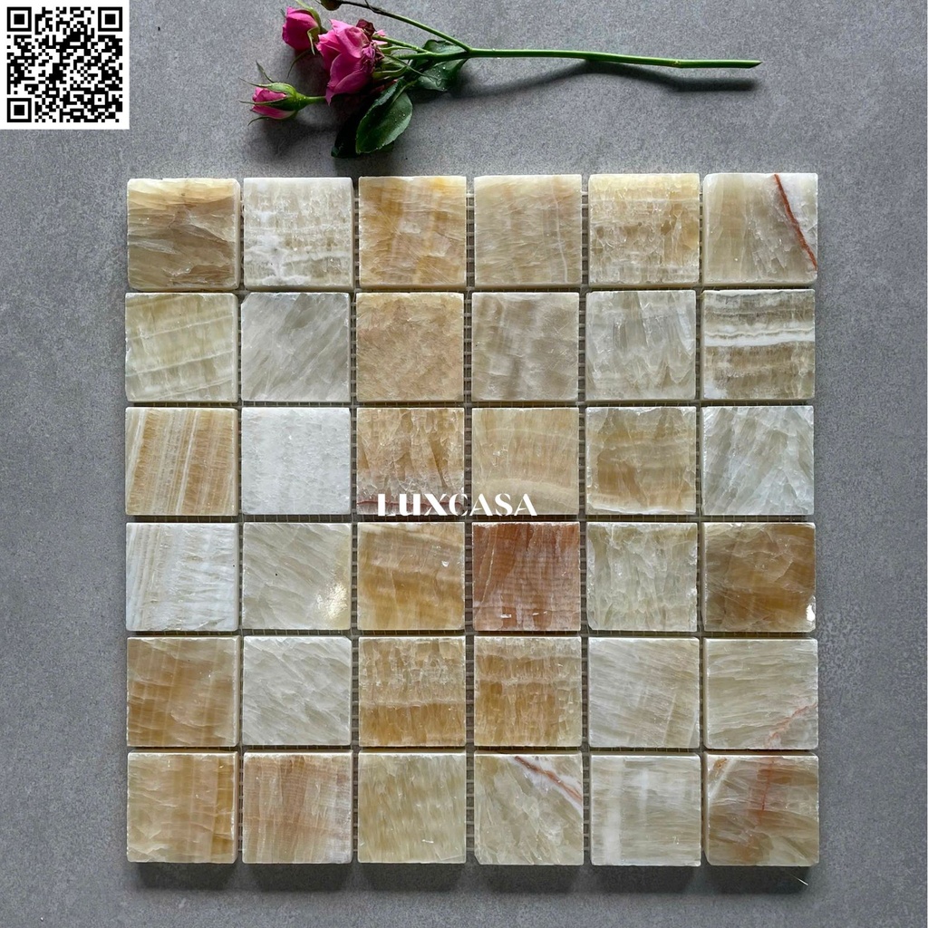 [DSC-2608-29999] Mosaic đá onyx vàng LUXS-311