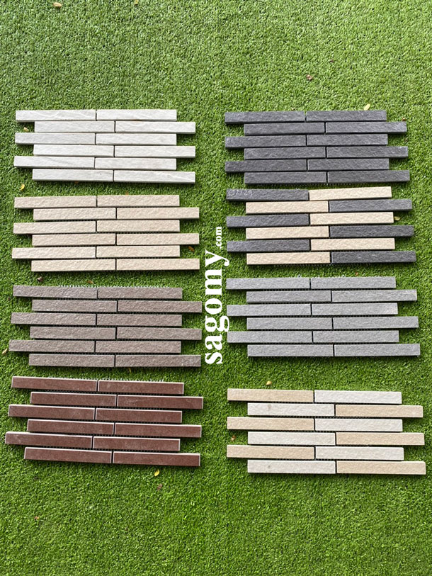 [DSC-2608-75908] Gạch Mosaic Ốp Cột Mặt Tiền Ngoài