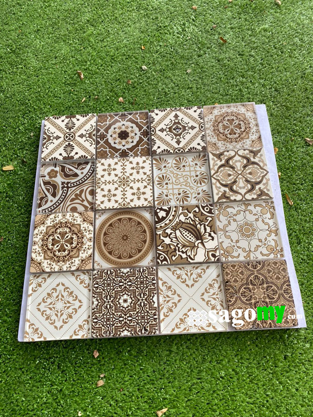 [DSC-2608-52495] Gạch Mosaic Thủy Tinh Bông Màu Vàng