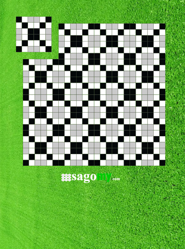 [DSC-2608-97173] Gạch Mosaic Bông Xám Trắng Đen