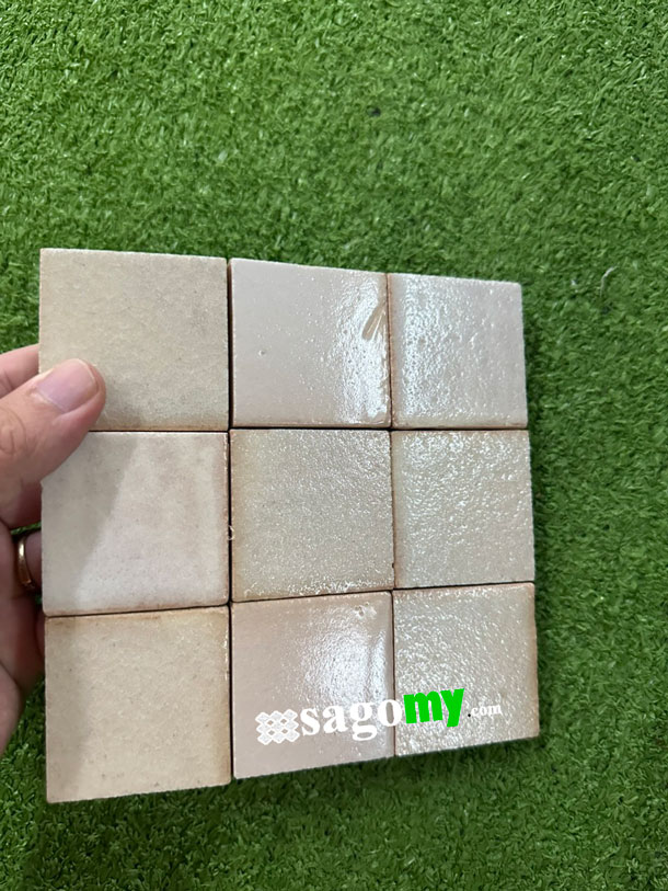 [DSC-2608-41144] Gạch Gốm Màu Trắng Mosaic Thủ Công