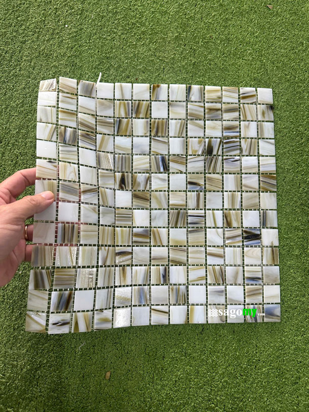[DSC-2608-37039] Gạch Mosaic Thủy Tinh Giả Xà Cừ Cao Cấp Trang Trí