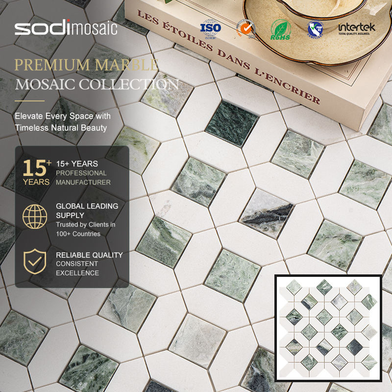[DSC-2607-50952] Gạch Mosaic Đá Hoa Cương SODIMOSAIC SPMY-301 - Thiết Kế Lục Giác Hiện Đại