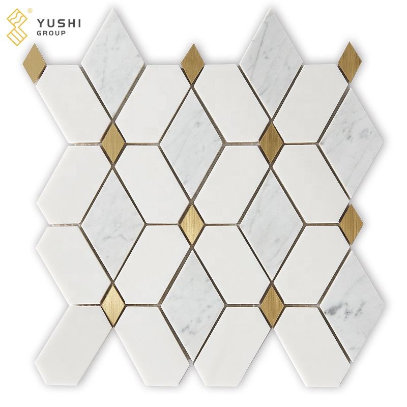[DSC-2607-90633] Gạch Mosaic Cẩm Thạch Calacatta Trắng YUSHI - Trang trí nội thất hiện đại