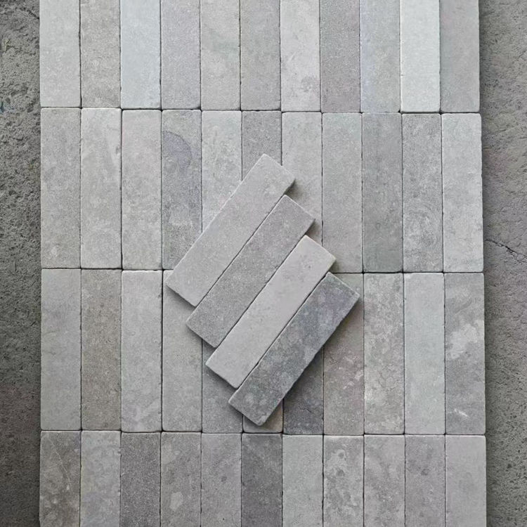 [DSC-2607-65312] Gạch Mosaic Đá Marble Xám Grand Brick Subway Tumbled EASTWOOD STONE
