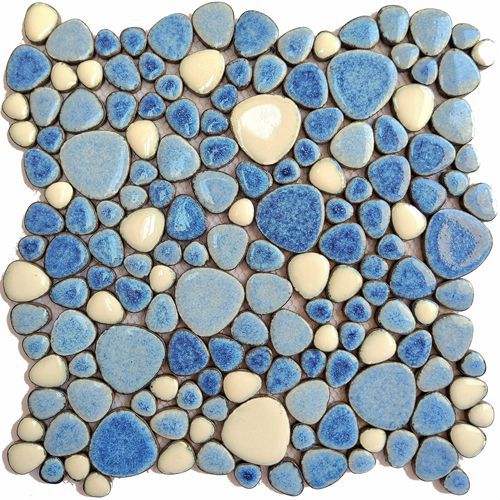 [DSC-2607-31918] Gạch mosaic ceramic hình cá Oreal JY777 300x300 mm cho hồ bơi và phòng tắm