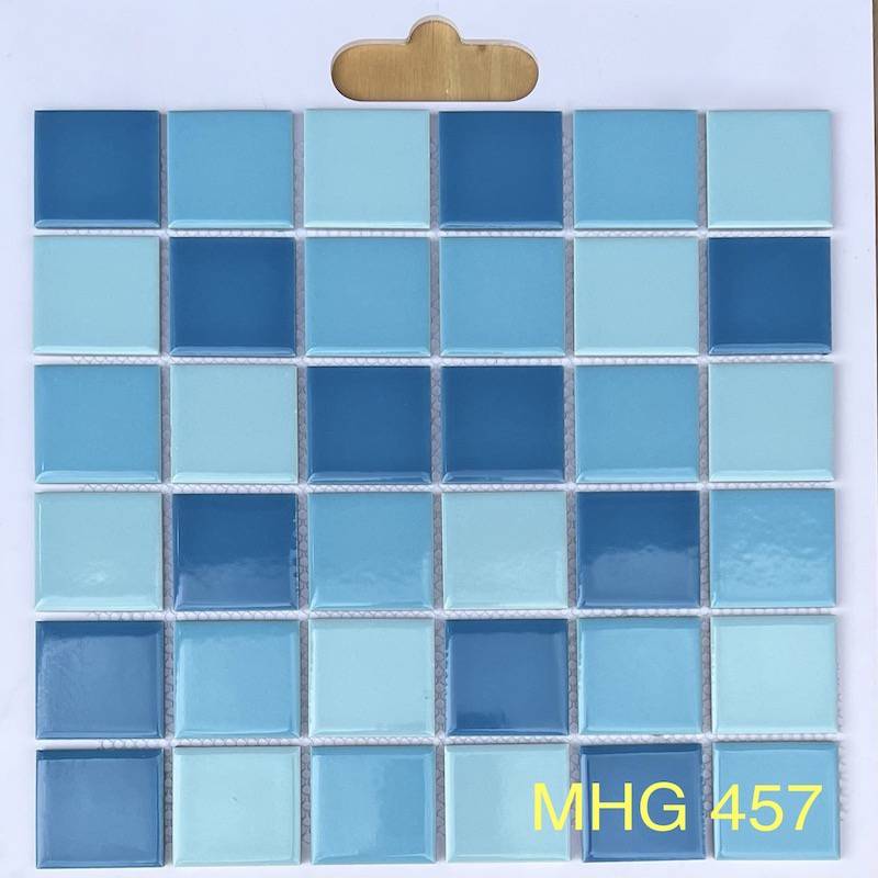 Gạch Mosaic gốm men trơn 48x48x6mm MHG 457