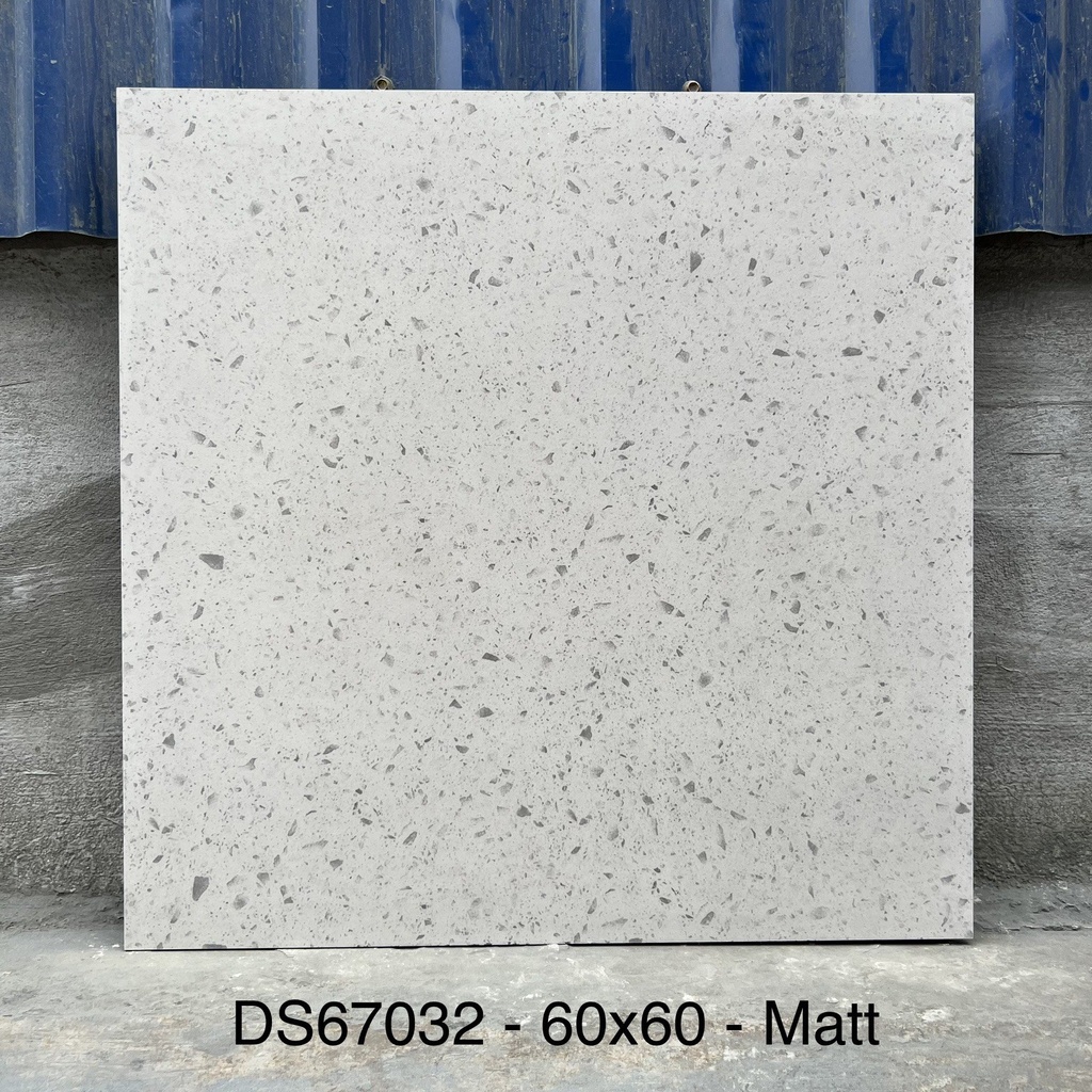 [67032_] Gạch Terrazzo TQ, KT 600x600mm Xương Porcelain mờ phẳng mã 67032