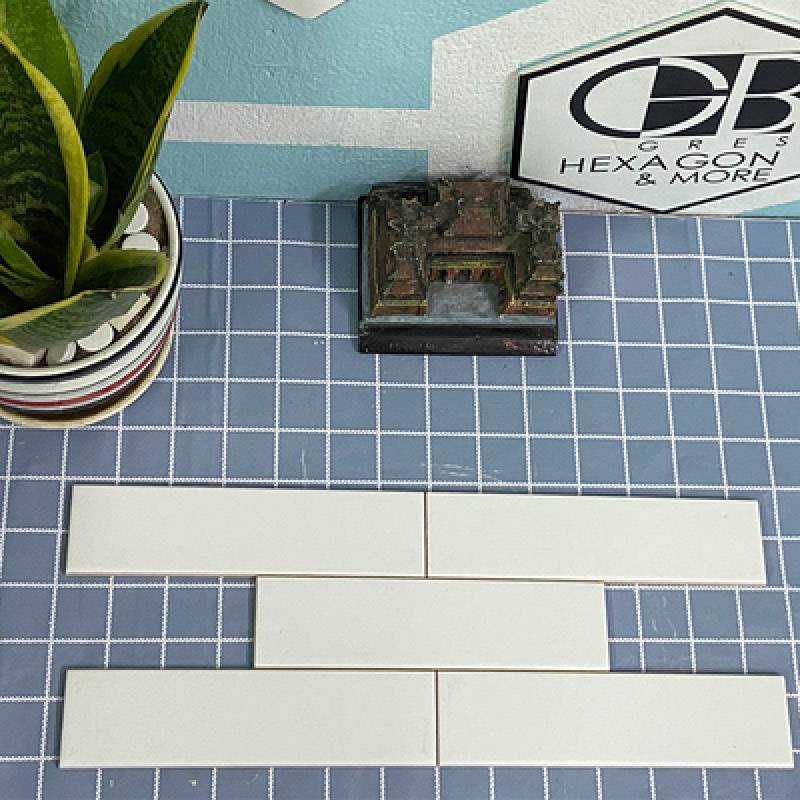 Gạch thẻ cao cấp trắng mờ phẳng 50x200 STA50206