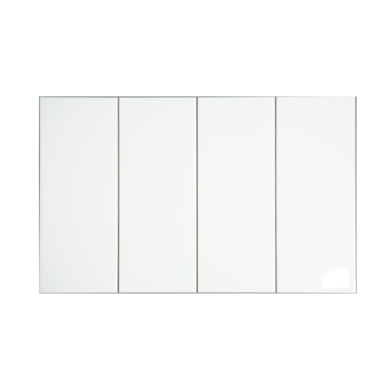 Gạch thẻ Việt Nam trắng bóng phẳng KT 100x250mm loại 1 mã STA10250