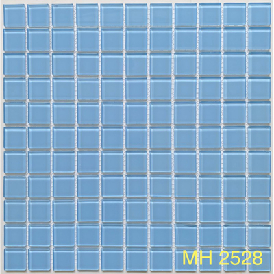 Gạch mosaic thủy tinh 25x25x4mm MH 2528