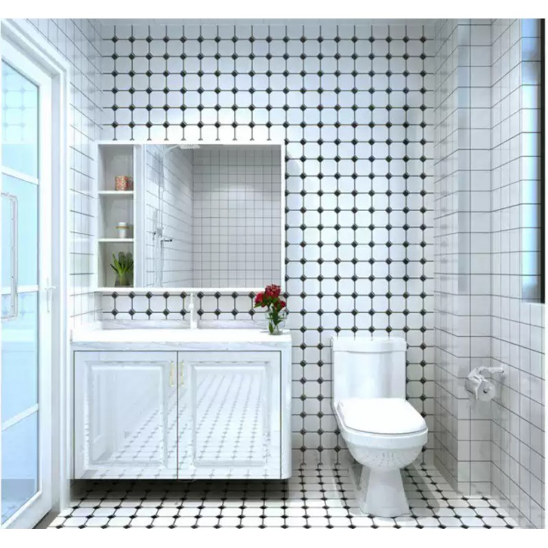 Gạch Mosaic Bát Giác Trắng MHG 888