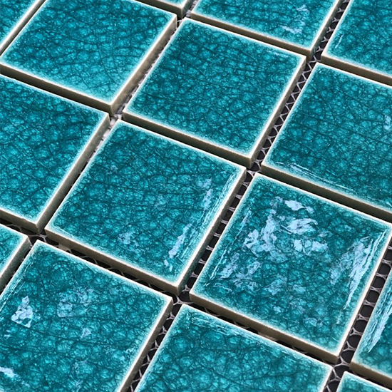 Gạch Mosaic men rạn xanh mã 48436
