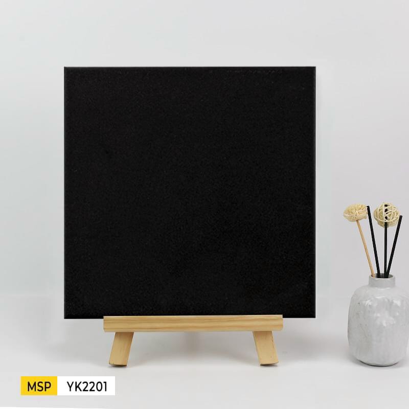 Gạch bông men màu đen  kt 200x200mm