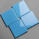 Gạch thẻ 100x100mm xanh da trời bóng phẳng B102