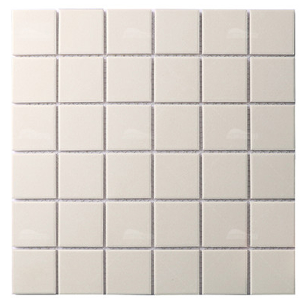 Gạch mosaic 48x48mm trắng mờ 148000