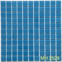 Gạch mosaic thủy tinh 25x25mm màu xanh ngọc MH 2529