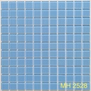 Gạch mosaic thủy tinh 25x25mm màu xanh dương nhạt MH 2528