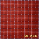 Gạch mosaic thủy tinh 25x25mm màu đỏ MH 2506