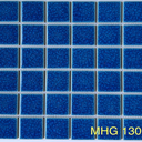 Gạch mosaic gốm men rạn 2 lớp 48x48mm xanh biển MHG 1301