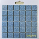 Gạch mosaic gốm men bông 48x48mm màu xanh dương nhạt MHG 975