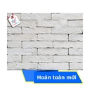 Gạch cổ ốp tường trắng 200x45x15mm B06