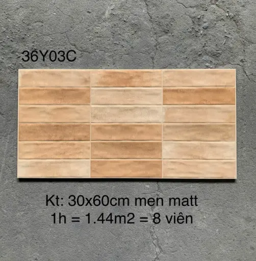 Gạch Trang Trí Giả Thẻ KT 300x600mm Men Matt Mã MF36Y03C ( FG36553)