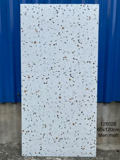 GạchTerrazzo TQ, KT 600x1200 mm Xương Porcelain mờ phẳng mã 126026