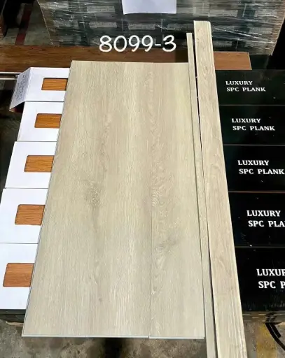 Sàn nhựa giả gỗ hèm khoá có lót, KT 150x910x4mm, mã 8099-3