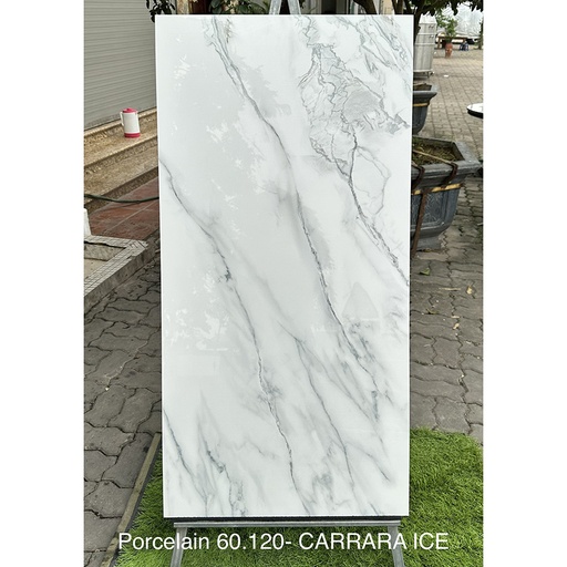 [Carrara Ice] Gạch Ấn Độ 600x1200mm Carrara Ice