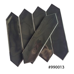 [990013] Gạch thẻ mũi tên màu đen bóng KT 75x300mm 990013