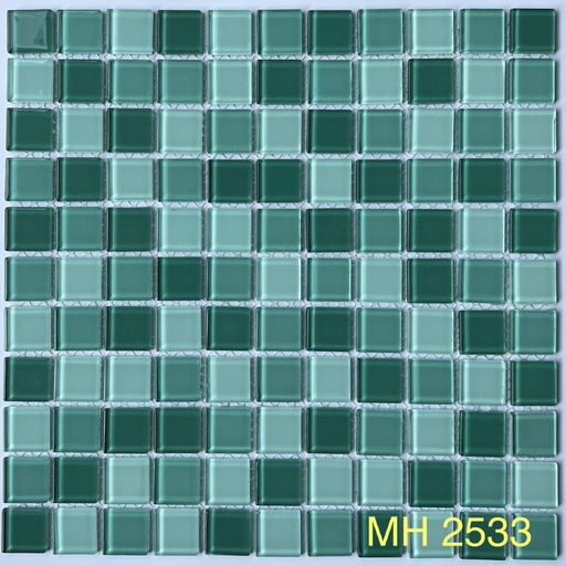 [MH 2533] Gạch Mosaic thủy tinh 25x25mm MH 2533