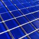 Gạch Mosaic thủy tinh xanh 25x25x4mm mã MH 2526