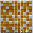 Gạch Mosaic thủy tinh KT 25x25x4mm mã MH 2548