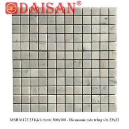 [LUX-23PV001] Mosaic đá trắng sữa chip 23x23 LUX-23PV001